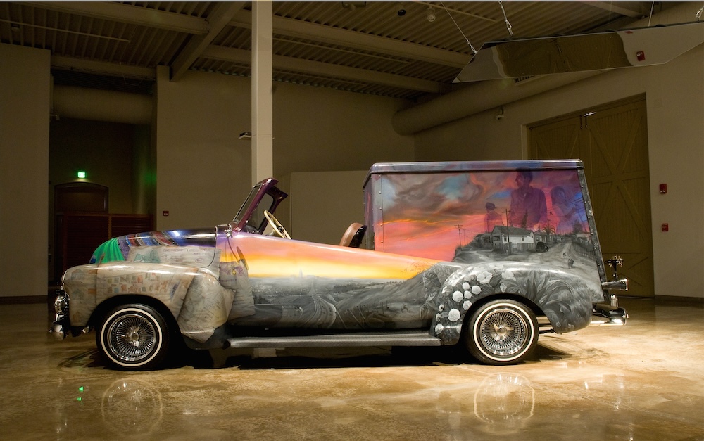 El Chavez Ravine, 2005-07. Oil on Chevy Good Humor ice cream truck, 72 x 156 x 60 in. Los Angeles County Museum of Art, Gift of Ryland Cooder, California.