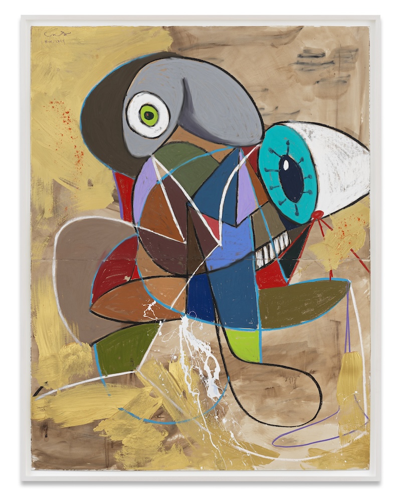 Mask, 2024 Pastel and acrylic on paper 198.1 x 151.1 cm © George Condo / ARS (Artists Rights Society), New York, 2025. Courtesy the artist and Sprüth Magers”