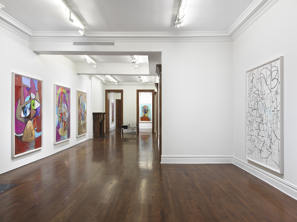 George Condo Pastels Installation view, Sprüth Magers, New York, January 29– March 1, 2025 © George Condo / ARS (Artists Rights Society), New York, 2025. Courtesy the artist and Sprüth Magers”