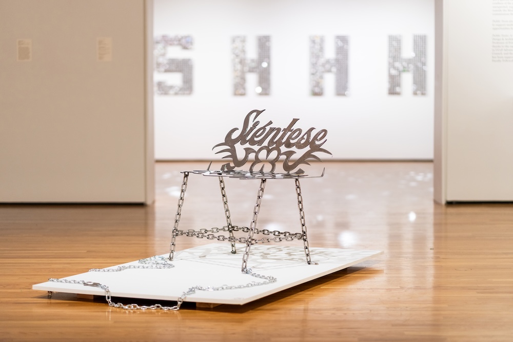 Georgina Treviño Siéntese Señora, 2024 Stainless steel (Courtesy of the artist the AD&A Museum / Photo by Jeff Liang, Kerr Hall, UC Santa Barbara)