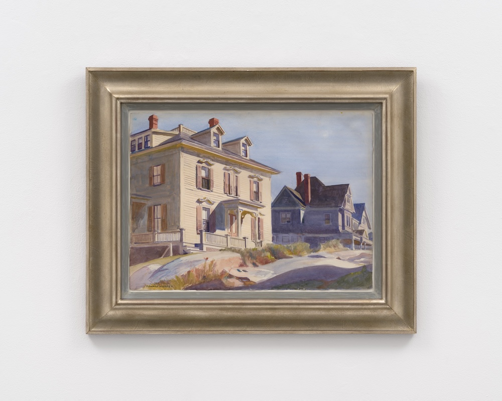 Edward Hopper, Gloucester Houses (Houses on a Hill), 1926, Licensed by Artists Rights Society (ARS), NY and courtesy of Marianne Boesky Gallery, New York and Aspen)