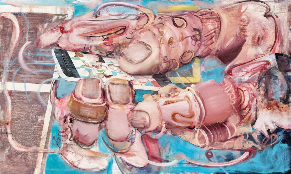 Adrian Ghenie, The App 2, 2023 PAINTING oil on canvas, © Adrian Ghenie, courtesy Pace Gallery