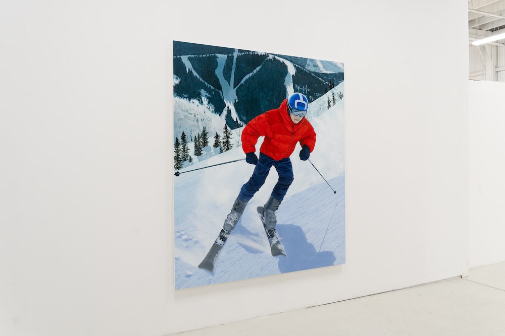 Skiers, 2025 Oil on canvas 84 x 72 in // all photos are courtesy the artist and Micki Meng