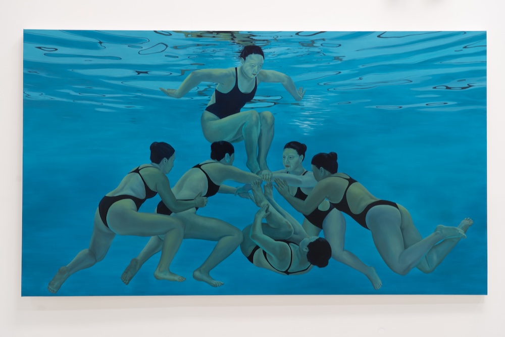 Stack, 2025 Oil on canvas 48 x 84 in // all photos are courtesy the artist and Micki Meng