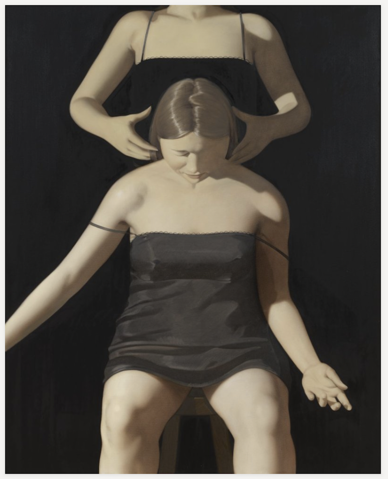 Emma 2022 Oil on canvas, 152,4 x 121,9 cm Roman Family Collection © Anna Weyant