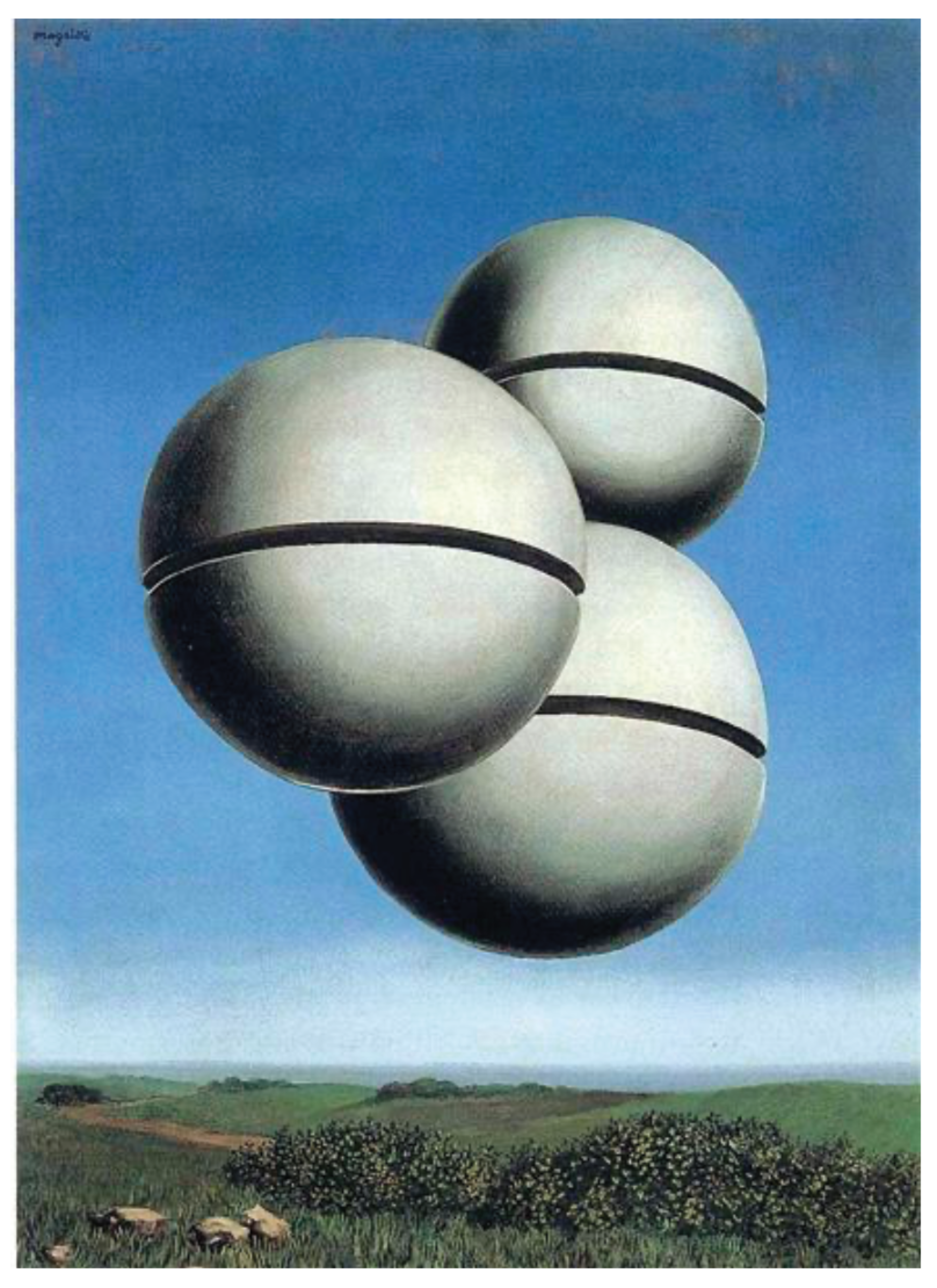 Rene Magritte, Voice of Space, 1931. Oil on canvas, 28 5/8 x 21 3/8 inches (72.7 x 54.3 cm). Courtesy of the Peggy Guggenheim Collection, Venice (Solomon R. Guggenheim Foundation, New York).