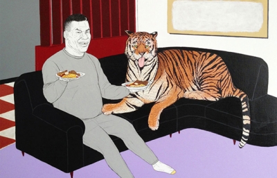 Justin Hager's "Earth People" at Slow Culture in LA