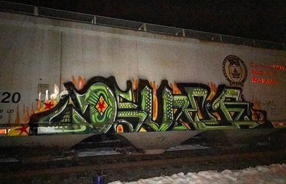 Deuce 7 on a Canadian National Railway