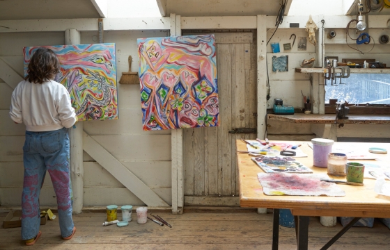 Juxtapoz Magazine - Family Shows: Ruby Neri and Torbjorn Vejvi @ Blunk Space, Point Reyes Station