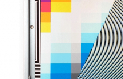 Virtual Meets Real in Felipe Pantone: Metallic Contact @ albertz benda, NYC image