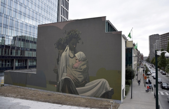Sainer's "Mother" Mural in Brussels