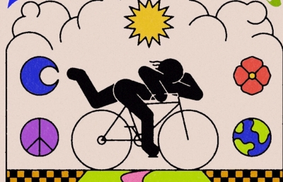 1XRUN's 5th Annual Bicycle Day Blotter Paper Print Release image
