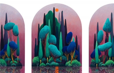 A Survey of the "Landscape" in Nicolas Party’s Works @ Green Family Art Foundation, Dallas image
