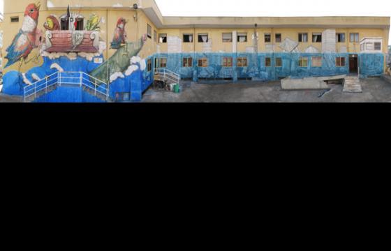 Blu x Ericailcane mural in Bari, Italy