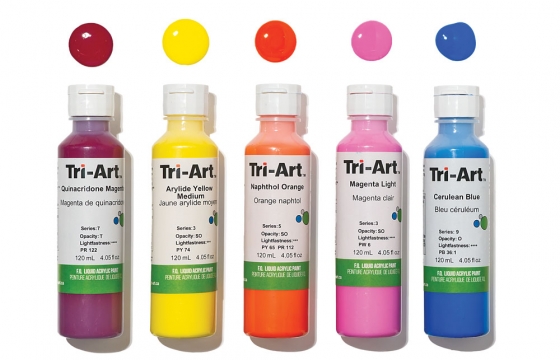 Add a Pop to Your Paintings with Tri-Art's High-Pigment Liquid Acrylic Line