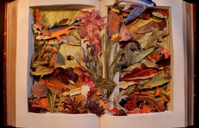 Dissected Book Art by Kerry Miller image