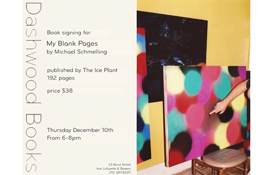 Michael Schmelling's "My Blank pages" book signing