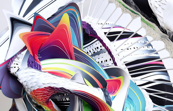 Crystal Wagner's Intricate Paper Sculptures In Her New Show "Axiom" at Hashimoto Contemporary