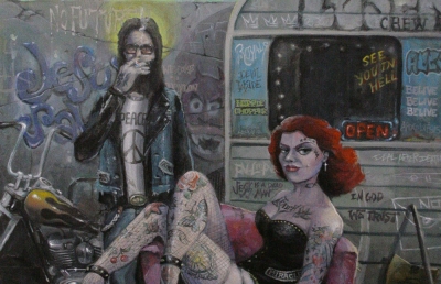 Preview: Luciano Sanchez' Lowbrow Inspired Paintings @ Brassworks Gallery, Portland image