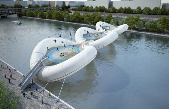 Best of 2012: Designs for Trampoline Bridge in Paris image