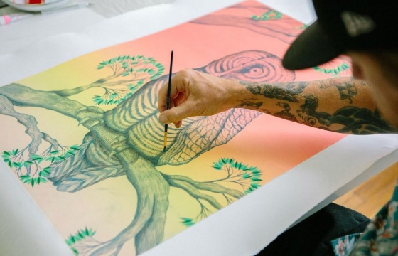 Juxtapoz Magazine - Andrew Schoutlz Presents a New Series of Monoprints @ Pace Prints, NYC - Vimarsana News