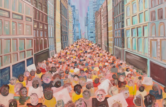 Art in Uncertain Times: Amber Boardman's Crowd Paintings Take on a New Meaning