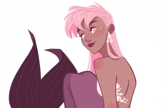 Character Designer Pernille Ørum Illustrates 31 mermaids for Mermay
