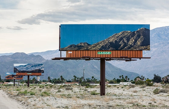 New billboards selling only the beauty of California's landscape