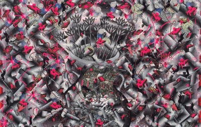 Andrew Schoultz "Cyclical Nature" @ Mark Moore Gallery, LA image