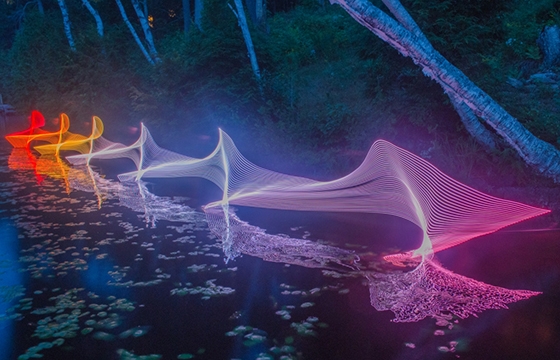 Stephen Orlando's photographic light paintings