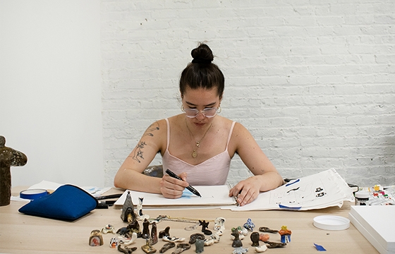 Inside the Studio of Kendra Yee & Ruohan Wang @ Juxtapoz Projects