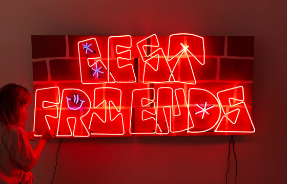 Anika Rivers' Neon Monuments to Friendship and Connection