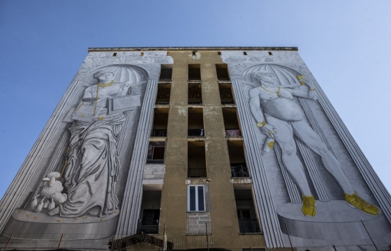 Roman and Greek History, Altered: Another Work of Mastery by Blu in Quarticciolo, Rome