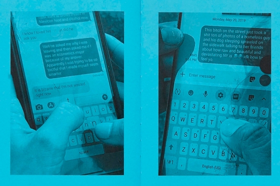 Jeff Mermelstein Photographs Anonymous New Yorkers' Text Messages