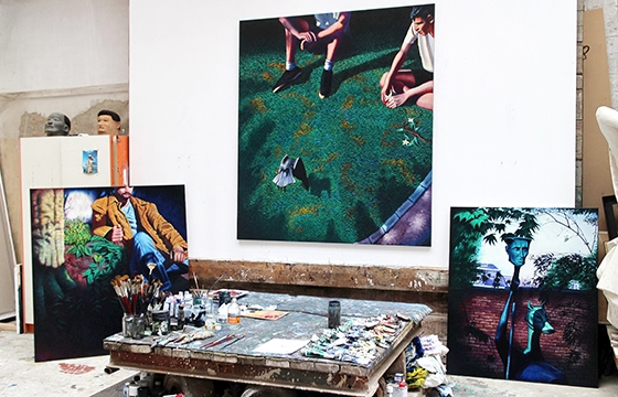 Blue Shadow: Bendt Eyckermans Channels the Masters @ Gallery Sofie Van de Velde
