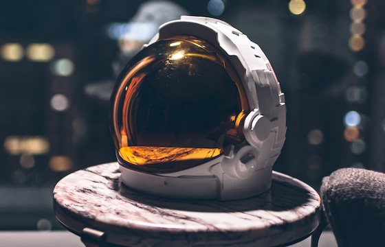 Going to Space in Bronze: Michael Kagan x AllRightsReserved “A7L HELMET”