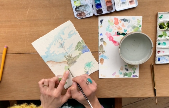 Art In Uncertain Times: Painting the Sky with Charlotte Beavers