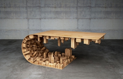Designer Folds a City into a Table