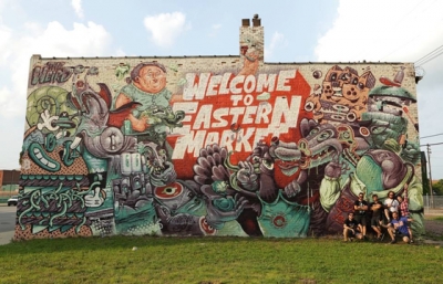 "Welcome To Eastern Market" by Weird Crew in Detroit