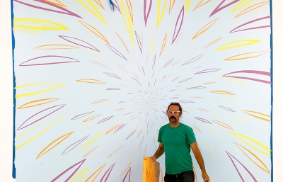 Chris Johanson Paints An Original Mural For Roberts' Projects New Group Show "Magic" image