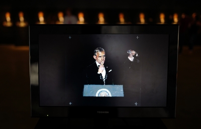 Eric Yahnker Gives a "Long Goodbye" to Obama In an Amazing Drawing Installation image