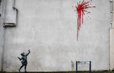 Banksy is Seeing Red in Bristol image