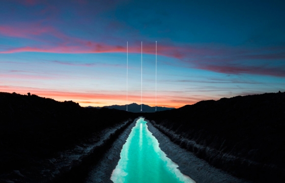 Reuben Wu Attaches Lights to Drones and Photographs Them in Landscapes