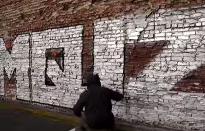 video: MQ painting an MQIZM Straight Letter