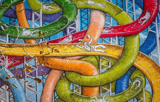 New Monumental Blu Mural in Rome