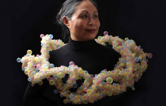 Nora Fok Hand-Knits Jewelry Inspired by Nature and Science