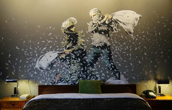 Banksy Opens "The Walled Off Hotel" in the West Bank