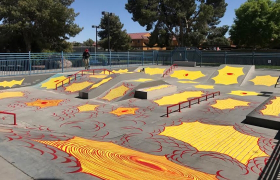 Andrew Schoultz Paints a New Skatepark in Las Vegas