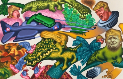 Take a Virtual Tour of Peter Saul's "Crime and Punishment" Exhibition @ New Museum