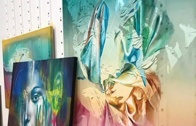 HUEMAN's "Veiled Intent" at Mirus Gallery in Denver